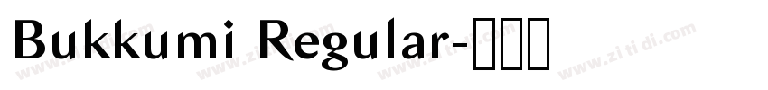 Bukkumi Regular字体转换